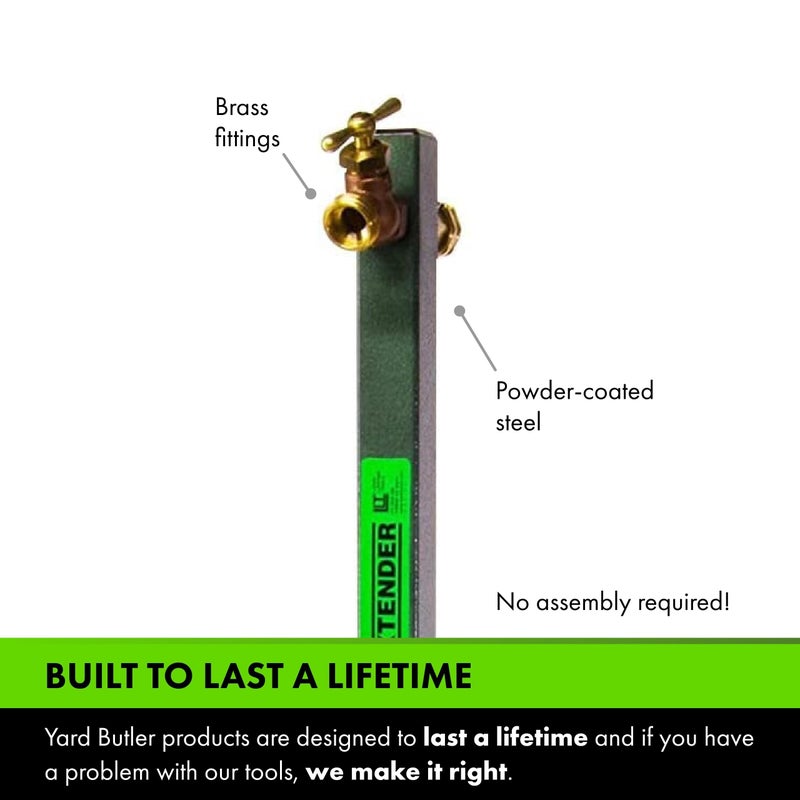 Yard Butler Garden Hose Bib Extender, IHBE-6 - Durable Hose Stand for Keeping It Elevated - Convenient Garden Accessory - Rust-Resistant - Anti-Kink Design - Easy Installation - Image 4